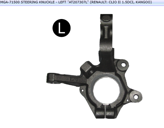 FUSEE METALIQUE AVANT REN CLIO II KANGOO DIESEL G 8200207307 — MGA-71500