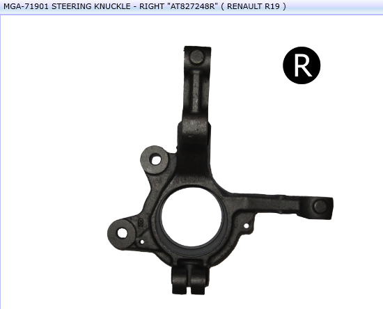 FUSEE METALIQUE AVANT D R19 7700827248 — MGA-71901