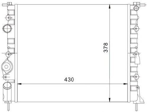 RADIATEUR REN KANGOO MEGANE CLIO II 1.5DCI 731378 — MGA-80120