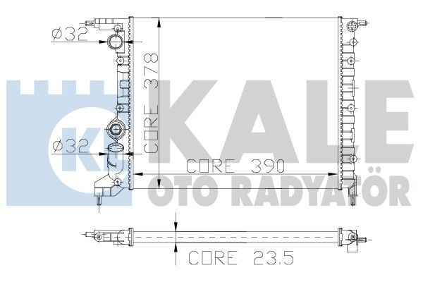RADIATEUR CLIO R19 VAL816657 — MGA-80124