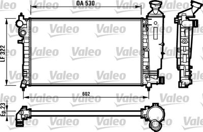 RADIATEUR PEUGEOT 106 SAXO I II 731526 — MGA-80139