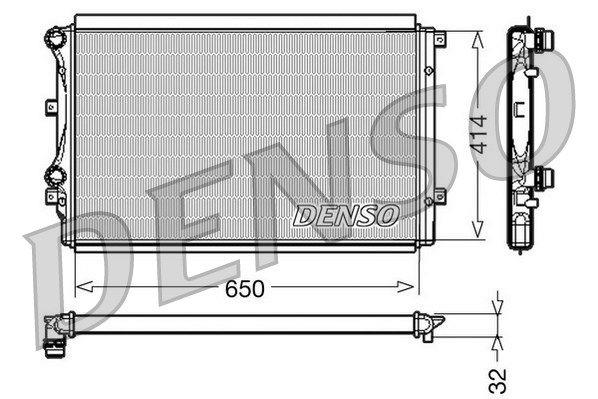 RADIATEUR VW GOLF V CADDY III PASSAT VAL732872 1K0121253 — MGA-80446