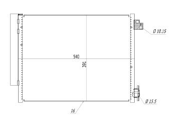 RADIATEUR CLIM CLIO IV DOKKER LOGAN II 921006843R — MGA-82241