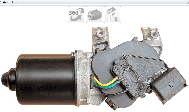 MOTEUR ESSUIE GLACE CLIO III 7701061590 — MGA-83153