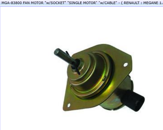 MOTEUR VENTILLATEUR REN CLIO II MEGANE 7701041302 — MGA-83800