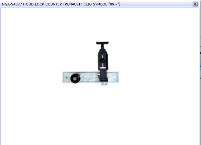 SERRURE CAPOT CLIO SYMBOL 2009 — MGA-94877