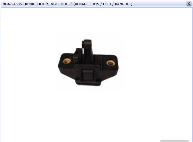 SERRURE DE MAL R19 CLIO KANGOO — MGA-94886