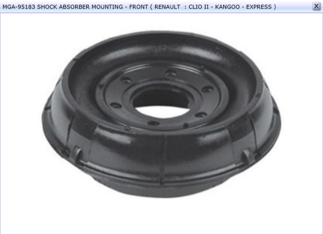 SUPPORT AMORTISSEUR CLIO II 4001615 FA2502 — MGA-95183
