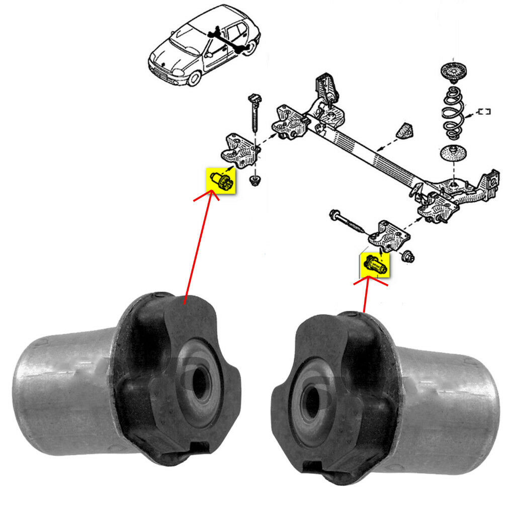 SILENTBLOC PONT ORIGINE RENAULT AR CLIO I II FA2546 — MGA7700429441