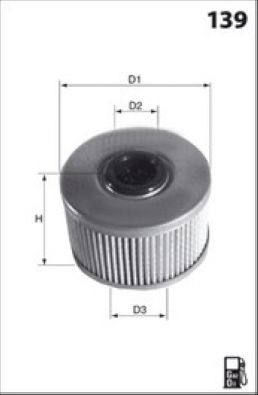 FILTRE A GASOIL CLIO ESPACE LAGUNA SCENIC MEGANE — MIS-F686