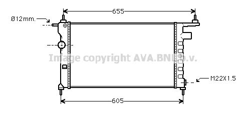 RADIATEUR CORSA SWING ESS 4CYL 731013 50551 — OLA2183
