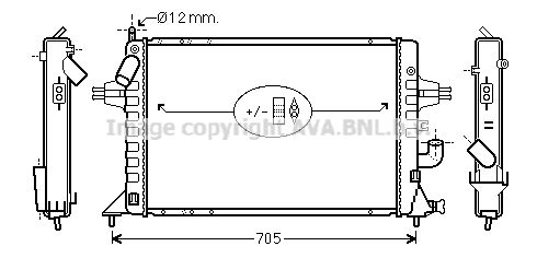 RADIATEUR ASTRA G 1.7CDTI 98--> 734322 506616 — OLA2294