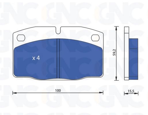 PLAQ DE FREIN AV OPEL CORSA 05P190 — P0167