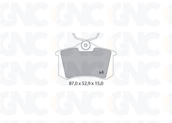 PLAQ DE FREIN AR REN MEG VW POLO GOLF III 05P294 VAG — P0435