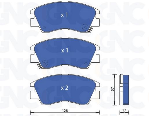 PLAQ DE FREIN AV MIT L200 L300 PAJERO I 05P315 JP — P0449