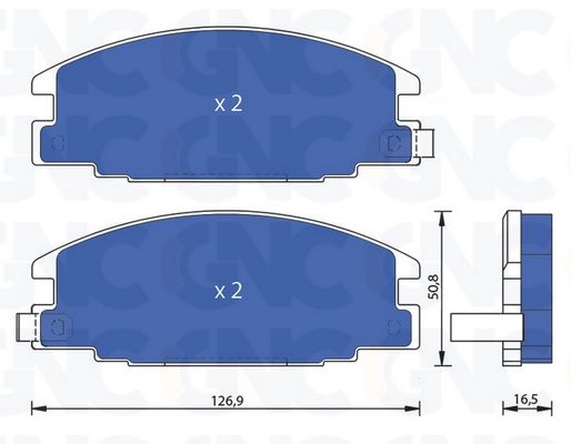 PLAQ DE FREIN AV OPEL FRONTERA A 92-98 05P544 — P0463