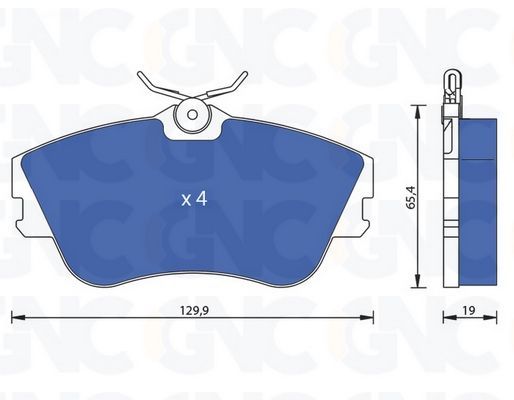 PLAQ DE FREIN AV VW TRANSPORTER 05P605 VAG — P0585
