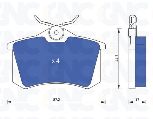 PLAQ DE FREIN AR PSA 307 VW PASSAT B5 05P634 — P0740