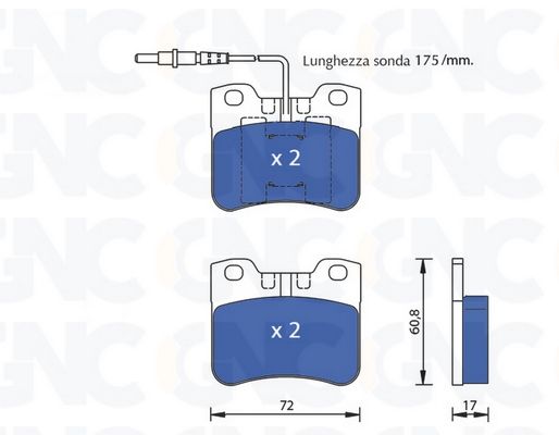 PLAQ DE FREIN AV PSA 106 SAXO 96-03 05P643 — P0786