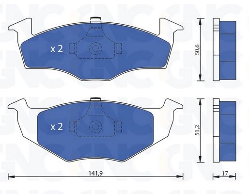 PLAQ DE FREIN AV VW POLO III IV 05P638 VAG — P0826