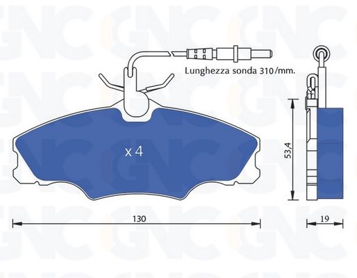 PLAQ DE FREIN AV PSA 406 95-04 05P619 — P0912