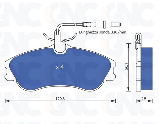 PLAQ DE FREIN AV PSA PART BER 96-02 05P683 — P0938