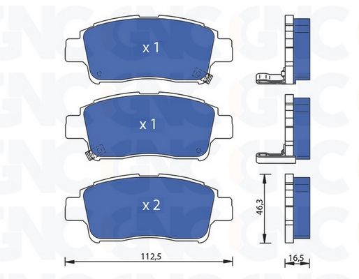 PLAQ DE FREIN AV TOY YARIS 98-06 05P700 JP — P1014