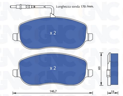 PLAQ DE FREIN AV PSA EXPERT JUMPY FIAT SCUDO 00-06 05P831 — P1187