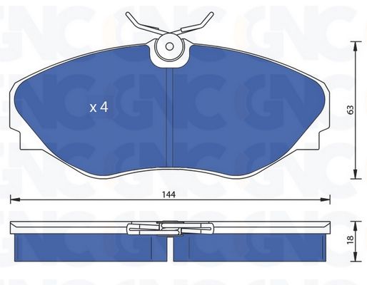 PLAQ DE FREIN AV REN TRAFIC II ESPACE III 05P908 — P1189