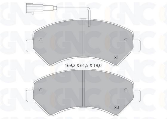 PLAQ DE FREIN AV PSA BOXER FIAT DUCATO 05P1288 — P1383