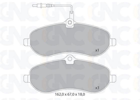 PLAQ DE FREIN AV PSA EXPERT JUMPY 05P1348 — P1396