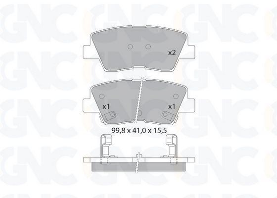 PLAQ DE FREIN AR HYN ACCENT I10 I20 KIA RIO SSANGYONG TIVOLI 05P1710 JP — P1765