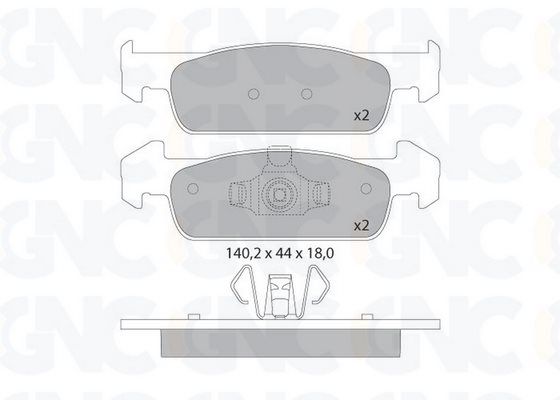 PLAQ DE FREIN AV REN CLIO IV SYMBOL II III DACIA LOGAN 05P1796 05P1702 — P1769