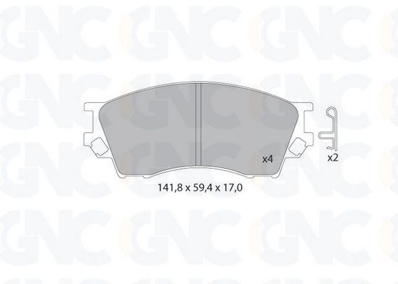 PLAQ DE FREIN AV FORD RANGER MAZDA B-SERIE 05P1019 JP — P1799