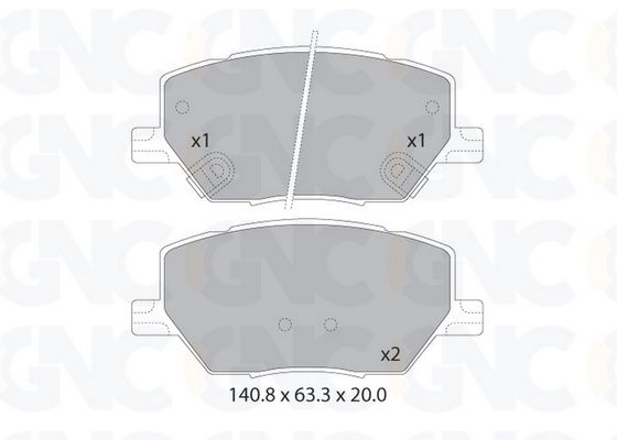PLAQ DE FREIN AV FIAT 500 JEEP RENEGADE 05P1953 — P1807