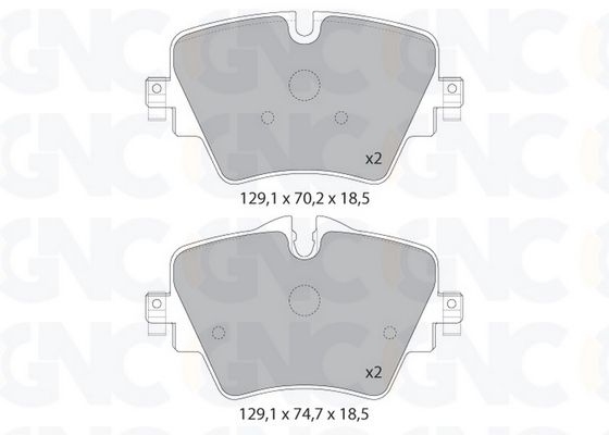 PLAQ DE FREIN AV PSA C4 05P1985 — P1817