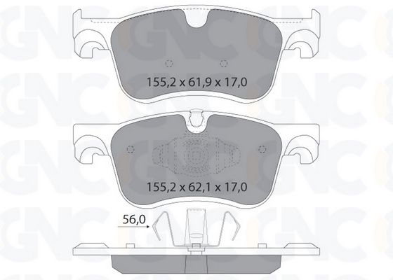 PLAQ DE FREIN AV PSA C1 C4 PICASSO II 05P1852 — P1851