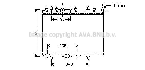 RADIATEUR P207/P 301 734398 58226A — PEA2290