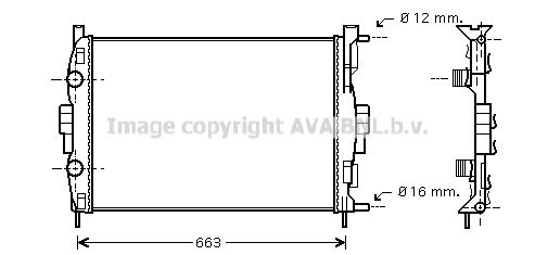 RADIATEUR MEGANE II 732874 58329A — RT2307