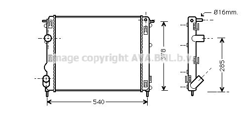 RADIATEUR  CLIO-ESS 98-->732523  53210 — RTA2272