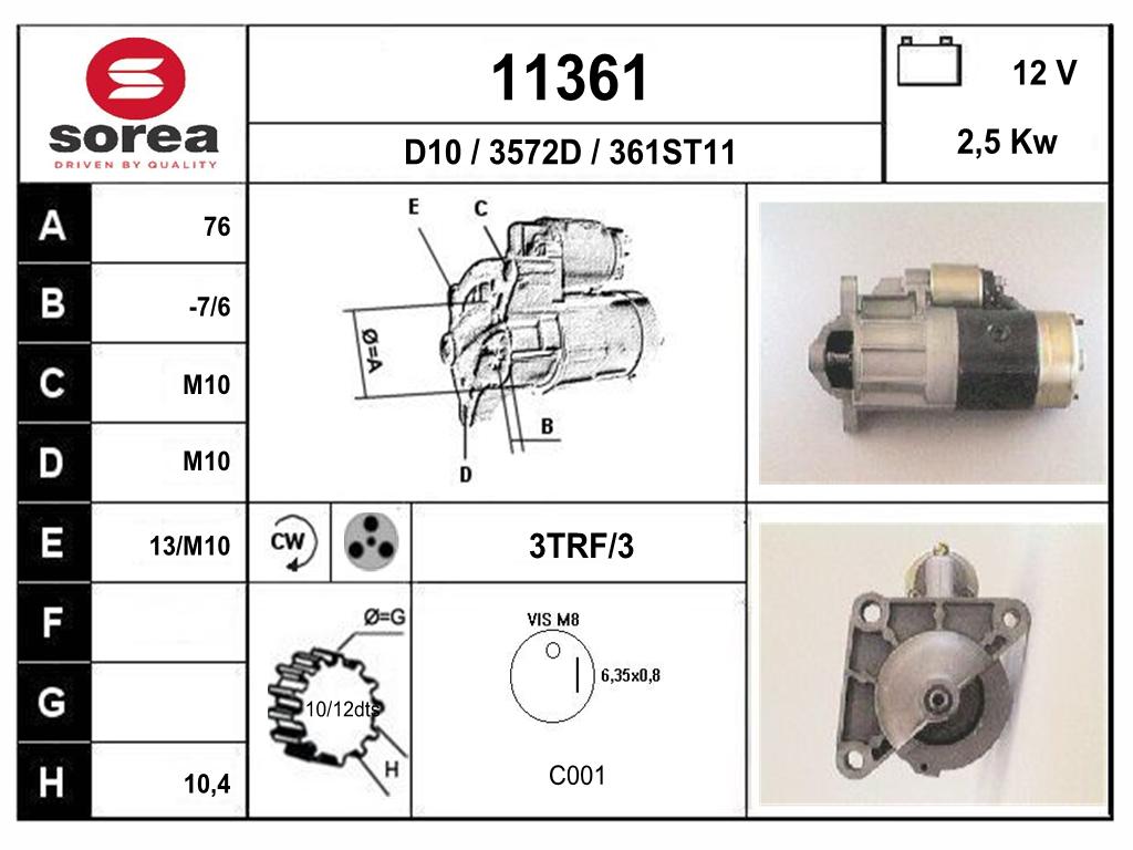 DEMARREUR R18 — SE11361