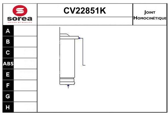 TETE CARDAN REN CAPTUR 1.5 DCI CR25/CB22 — SE22851K