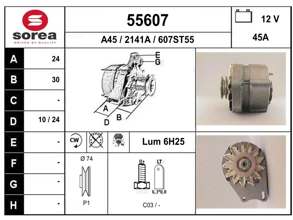 ALTERNATEUR — SE55607