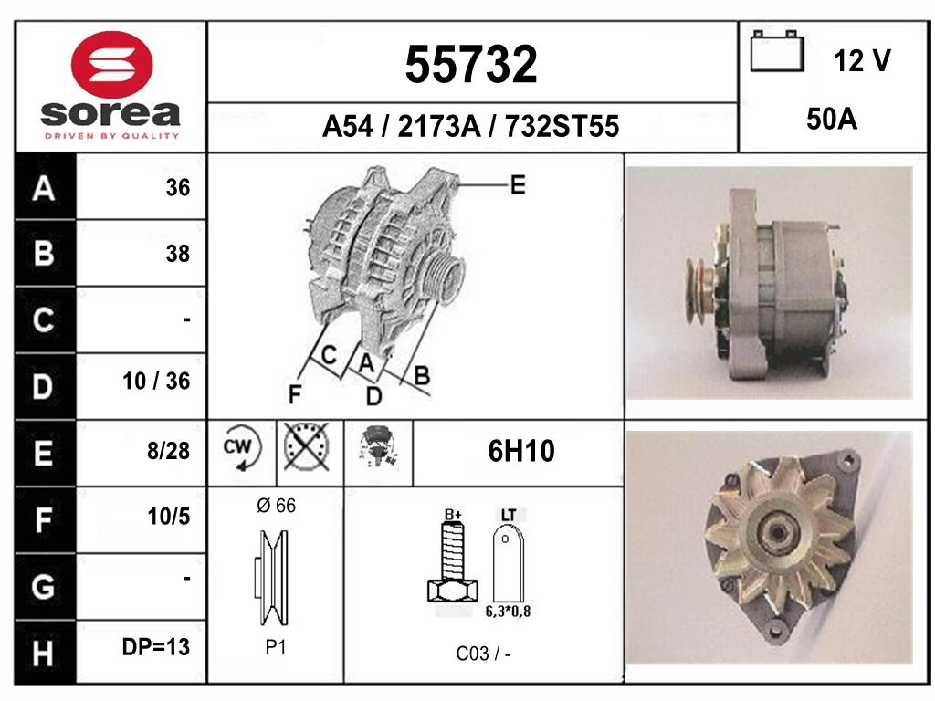 ALTERNATEUR 309TT — SE55732