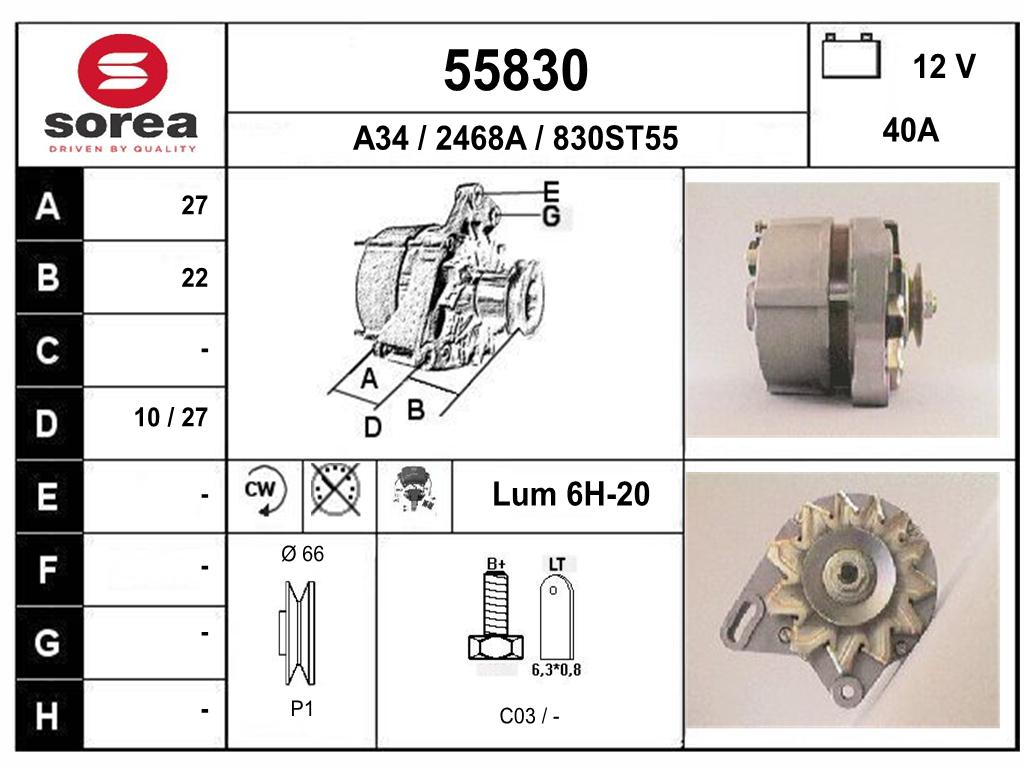 ALTERNATEUR 304E — SE55830