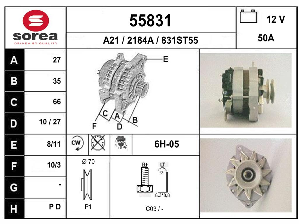 ALTERNATEUR 504 — SE55831