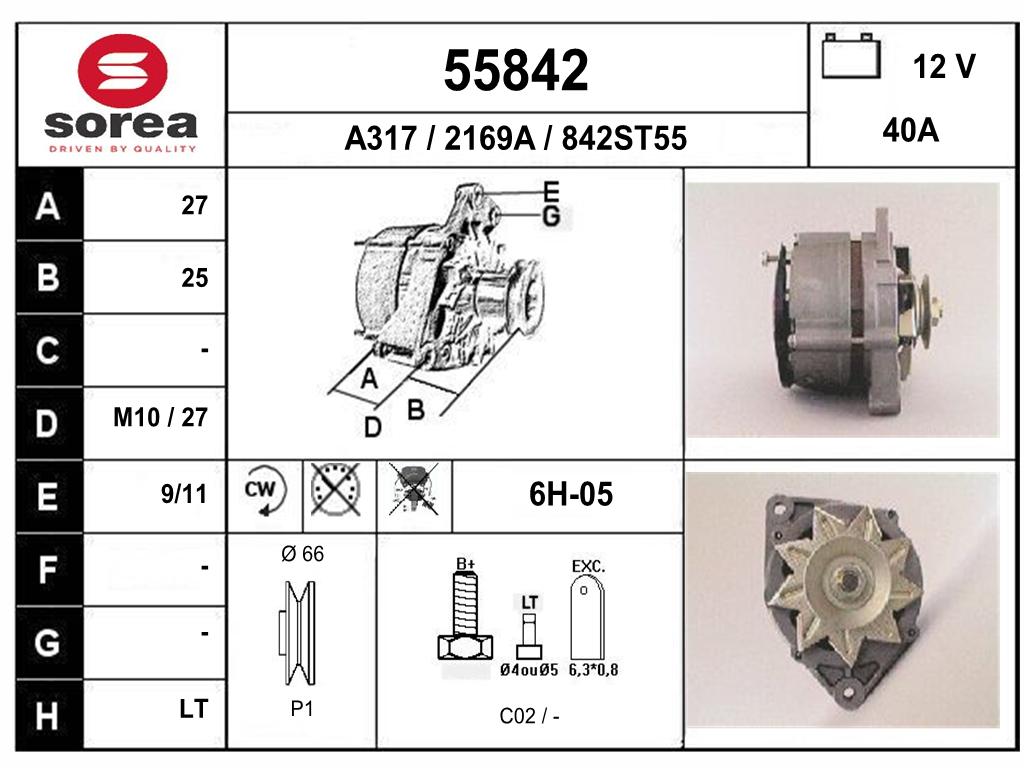 ALTERNATEUR 304E — SE55842