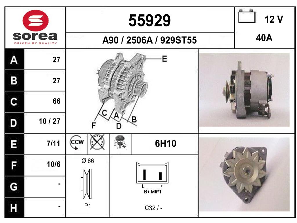 ALTERNATEUR R4/R5 — SE55929