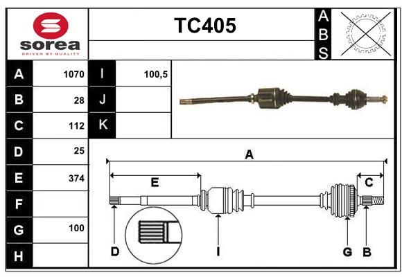 TRANSMISSION J5/C25 D301923 — SET29046
