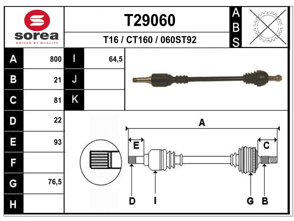 TRANSMISSION AX/106 D 301926 — SET29060